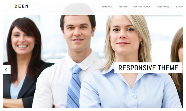 deen free joomla template