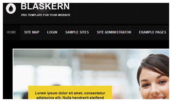 blaskern black joomla template