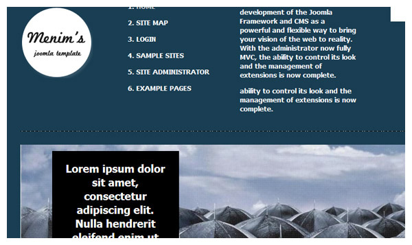 menims blue joomla template