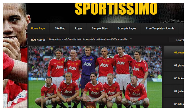 sportissimo joomla template